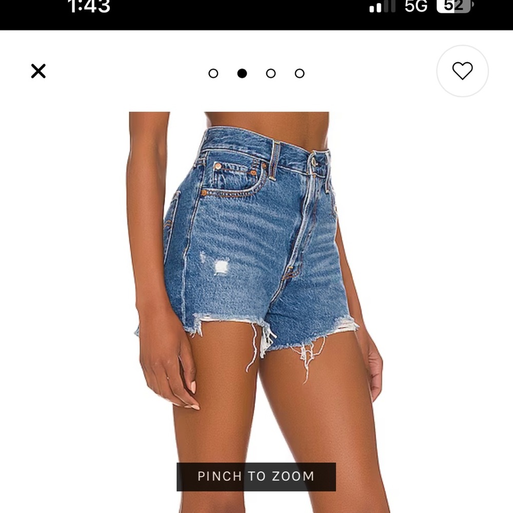 Levi Strauss Rib Cage Jean Shorts